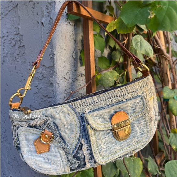 Louis Vuitton Handbags - Louis Vuitton Denim Patchwork Pouchy Shoulder Bag